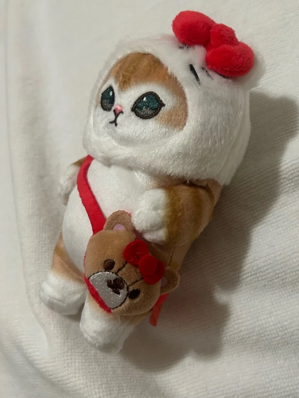 Mofusand Hello Kitty Sanrio Plush Keychain - Picture 5 of 9